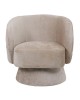 Πολυθρόνα περιστρεφόμενη Kreslo υφασμα σε κρεμ απόχρωση 78x81x77εκ Υλικό: PLYWOOD. FABRIC 110-000076