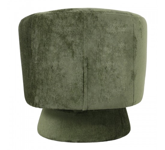 Πολυθρόνα περιστρεφόμενη Kreslo ύφασμα σε χακί απόχρωση 78x81x77εκ Υλικό: PLYWOOD. FABRIC 110-000077