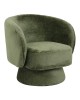 Πολυθρόνα περιστρεφόμενη Kreslo ύφασμα σε χακί απόχρωση 78x81x77εκ Υλικό: PLYWOOD. FABRIC 110-000077
