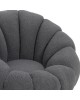 Πολυθρόνα περιστρεφόμενη Nester μπουκλέ ύφασμα σε γκρι απόχρωση 98x97x69εκ Υλικό: PLYWOOD. FABRIC. METAL 110-000087