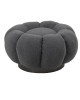 Πολυθρόνα περιστρεφόμενη με σκαμπό Nester μπουκλέ ύφασμα σε γκρι απόχρωση 98x97x69εκ Υλικό: PLYWOOD. FABRIC. METAL 110-000100