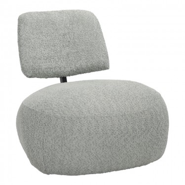 Πολυθρόνα Stonie μπουκλέ ύφασμα σε φυστικί απόχρωση 67x73x67εκ Υλικό: plywood pine metal foam fabric 110-000103