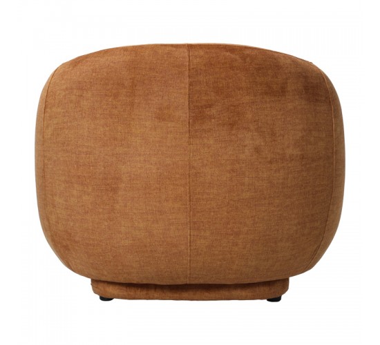 Πολυθρόνα Freya ύφασμα σε μελί απόχρωση 93x87x76εκ Υλικό: PLYWOOD - PINE - FOAM - FABRIC 110-000117