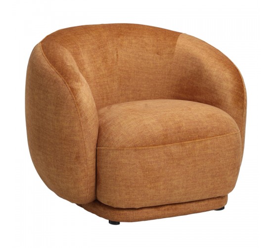 Πολυθρόνα Freya ύφασμα σε μελί απόχρωση 93x87x76εκ Υλικό: PLYWOOD - PINE - FOAM - FABRIC 110-000117