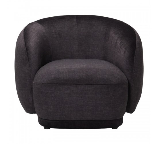 Πολυθρόνα Freya ύφασμα σε ανθρακί απόχρωση 93x87x76εκ Υλικό: PLYWOOD - PINE - FOAM - FABRIC 110-000119