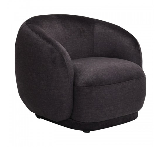 Πολυθρόνα Freya ύφασμα σε ανθρακί απόχρωση 93x87x76εκ Υλικό: PLYWOOD - PINE - FOAM - FABRIC 110-000119