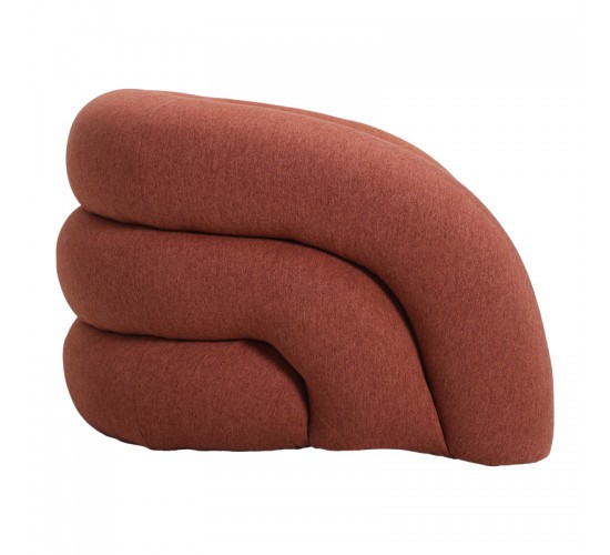 Πολυθρόνα Lexy ύφασμα σε κεραμιδί απόχρωση 100x89.5x60εκ Υλικό: PLYWOOD - PINE - FOAM - FABRIC 110-000120