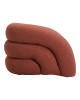 Πολυθρόνα Lexy ύφασμα σε κεραμιδί απόχρωση 100x89.5x60εκ Υλικό: PLYWOOD - PINE - FOAM - FABRIC 110-000120