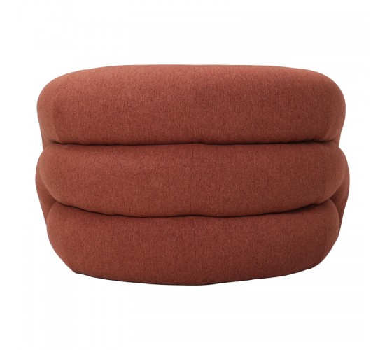 Πολυθρόνα Lexy ύφασμα σε κεραμιδί απόχρωση 100x89.5x60εκ Υλικό: PLYWOOD - PINE - FOAM - FABRIC 110-000120