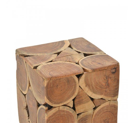Σκαμπό Jaret μασίφ ξύλο ακακίας καρυδί 36x36x53εκ Υλικό: ACACIA WOOD 113-000033