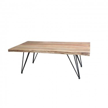 Τραπέζι σαλονιού Miles μασίφ ξύλο ακακίας σε φυσική απόχρωση 115x69x41εκ Υλικό: ACACIA WOOD 113-000041