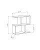 Βοηθητικό τραπέζι Homemania χρώμα φυσικό 60x20x60εκ Υλικό: MELAMINE 18mm. 119-000731 Βοηθητικό τραπέζι Homemania χρώμα φυσικό 60x20x60εκ Υλικό: MELAMINE 18mm. 119-000731