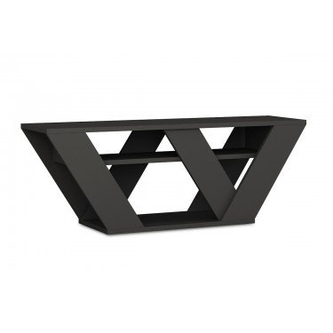 Έπιπλο τηλεόρασης Pipralla ανθρακί 110x30x40εκ Υλικό: MELAMINE 18mm. 119-000966