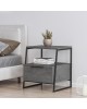 Κομοδίνο Johana μαύρο-γκρι antique 45x40x50εκ Υλικό: CHIPBOARD WITH MELAMINE COATING 18mm - METAL 119-001090 Κομοδίνο Johana μαύρο-γκρι antique 45x40x50εκ Υλικό: CHIPBOARD WITH MELAMINE COATING 18mm - METAL 119-001090