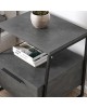 Κομοδίνο Johana μαύρο-γκρι antique 45x40x50εκ Υλικό: CHIPBOARD WITH MELAMINE COATING 18mm - METAL 119-001090 Κομοδίνο Johana μαύρο-γκρι antique 45x40x50εκ Υλικό: CHIPBOARD WITH MELAMINE COATING 18mm - METAL 119-001090