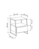 Κομοδίνο Johana μαύρο-γκρι antique 45x40x50εκ Υλικό: CHIPBOARD WITH MELAMINE COATING 18mm - METAL 119-001090 Κομοδίνο Johana μαύρο-γκρι antique 45x40x50εκ Υλικό: CHIPBOARD WITH MELAMINE COATING 18mm - METAL 119-001090