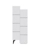 Ντουλάπι-στήλη Romane λευκό 62.2x37.4x155.4εκ Υλικό: MELAMINE 18mm. 119-001122