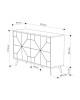 Μπουφές Ursula μαύρο μαρμάρου 123x35x77.5εκ Υλικό: CHIPBOARD WITH MELAMINE COATING 18mm - METAL 119-001123 Μπουφές Ursula μαύρο μαρμάρου 123x35x77.5εκ Υλικό: CHIPBOARD WITH MELAMINE COATING 18mm - METAL 119-001123