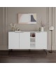 Μπουφές Clara λευκό 142x35.5x83εκ Υλικό: CLIPBOARD 18mm WITH MELAMINE - METAL 119-001133 Μπουφές Clara λευκό 142x35.5x83εκ Υλικό: CLIPBOARD 18mm WITH MELAMINE - METAL 119-001133