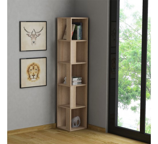 Βιβλιoθήκη στήλη Raphael φυσικό 31,5x31,5x159εκ Υλικό: CLIPBOARD WITH MELAMINE 18mm 119-001144 Βιβλιoθήκη στήλη Raphael φυσικό 31,5x31,5x159εκ Υλικό: CLIPBOARD WITH MELAMINE 18mm 119-001144
