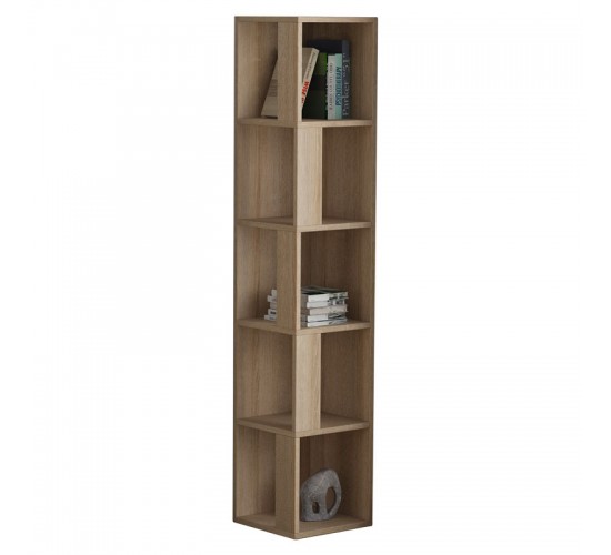 Βιβλιoθήκη στήλη Raphael φυσικό 31,5x31,5x159εκ Υλικό: CLIPBOARD WITH MELAMINE 18mm 119-001144 Βιβλιoθήκη στήλη Raphael φυσικό 31,5x31,5x159εκ Υλικό: CLIPBOARD WITH MELAMINE 18mm 119-001144
