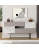 Μπουφές Roberta μόκα-λευκό μαρμάρου 145x40x82εκ Υλικό: CHIPBOARD WITH MELAMINE COATING 18mm - METAL 119-001169 Μπουφές Roberta μόκα-λευκό μαρμάρου 145x40x82εκ Υλικό: CHIPBOARD WITH MELAMINE COATING 18mm - METAL 119-001169