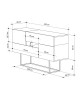 Μπουφές Roberta μόκα-λευκό μαρμάρου 145x40x82εκ Υλικό: CHIPBOARD WITH MELAMINE COATING 18mm - METAL 119-001169 Μπουφές Roberta μόκα-λευκό μαρμάρου 145x40x82εκ Υλικό: CHIPBOARD WITH MELAMINE COATING 18mm - METAL 119-001169