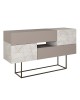 Μπουφές Roberta μόκα-λευκό μαρμάρου 145x40x82εκ Υλικό: CHIPBOARD WITH MELAMINE COATING 18mm - METAL 119-001169 Μπουφές Roberta μόκα-λευκό μαρμάρου 145x40x82εκ Υλικό: CHIPBOARD WITH MELAMINE COATING 18mm - METAL 119-001169
