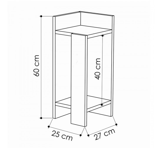 Κομοδίνο Immerse σετ 2 τμχ. λευκό 27x25x60εκ Υλικό: CHIPBOARD WITH MELAMINE COATING 18mm 119-001179 Κομοδίνο Immerse σετ 2 τμχ. λευκό 27x25x60εκ Υλικό: CHIPBOARD WITH MELAMINE COATING 18mm 119-001179