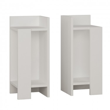 Κομοδίνο Immerse σετ 2 τμχ. λευκό 27x25x60εκ Υλικό: CHIPBOARD WITH MELAMINE COATING 18mm 119-001179