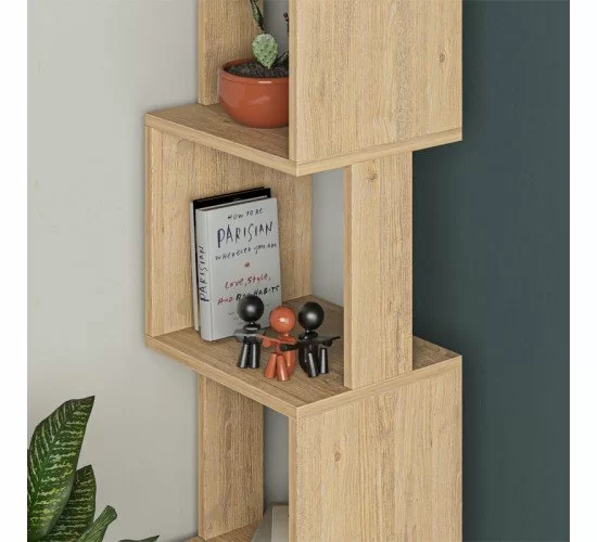 Βιβλιοθήκη - στήλη Piri oak μελαμίνης 35x30x161εκ Υλικό: CLIPBOARD WITH MELAMINE COATING 18MM 119-001185 Βιβλιοθήκη - στήλη Piri oak μελαμίνης 35x30x161εκ Υλικό: CLIPBOARD WITH MELAMINE COATING 18MM 119-001185