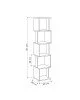 Βιβλιοθήκη - στήλη Piri oak μελαμίνης 35x30x161εκ Υλικό: CLIPBOARD WITH MELAMINE COATING 18MM 119-001185 Βιβλιοθήκη - στήλη Piri oak μελαμίνης 35x30x161εκ Υλικό: CLIPBOARD WITH MELAMINE COATING 18MM 119-001185