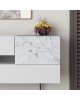 Μπουφές Roberta μελαμίνης λευκό μαρμάρου 145x40x82εκ Υλικό: CHIPBOARD WITH MELAMINE COATING 18mm - METAL 119-001195 Μπουφές Roberta μελαμίνης λευκό μαρμάρου 145x40x82εκ Υλικό: CHIPBOARD WITH MELAMINE COATING 18mm - METAL 119-001195