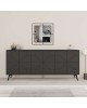 Μπουφές Dune σε ανθρακί απόχρωση 181x35x77.4εκ Υλικό: CHIPBOARD WITH MELAMINE COATING-METAL LEGS 119-001231 Μπουφές Dune σε ανθρακί απόχρωση 181x35x77.4εκ Υλικό: CHIPBOARD WITH MELAMINE COATING-METAL LEGS 119-001231