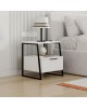 Κομοδίνο Johana μαύρο-λευκό 45x40x50εκ Υλικό: CHIPBOARD WITH MELAMINE COATING 18mm - METAL 119-001234 Κομοδίνο Johana μαύρο-λευκό 45x40x50εκ Υλικό: CHIPBOARD WITH MELAMINE COATING 18mm - METAL 119-001234