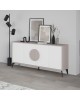 Μπουφές Gora σε λευκή με μόκα απόχρωση 180x35.6x82εκ Υλικό: CHIPBOARD WITH MELAMINE COATING-METAL LEGS 119-001236 Μπουφές Gora σε λευκή με μόκα απόχρωση 180x35.6x82εκ Υλικό: CHIPBOARD WITH MELAMINE COATING-METAL LEGS 119-001236