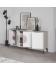 Μπουφές Gora σε λευκή με μόκα απόχρωση 180x35.6x82εκ Υλικό: CHIPBOARD WITH MELAMINE COATING-METAL LEGS 119-001236 Μπουφές Gora σε λευκή με μόκα απόχρωση 180x35.6x82εκ Υλικό: CHIPBOARD WITH MELAMINE COATING-METAL LEGS 119-001236