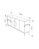 Μπουφές Gora σε λευκή με μόκα απόχρωση 180x35.6x82εκ Υλικό: CHIPBOARD WITH MELAMINE COATING-METAL LEGS 119-001236 Μπουφές Gora σε λευκή με μόκα απόχρωση 180x35.6x82εκ Υλικό: CHIPBOARD WITH MELAMINE COATING-METAL LEGS 119-001236