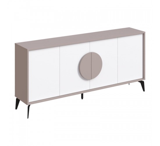 Μπουφές Gora σε λευκή με μόκα απόχρωση 180x35.6x82εκ Υλικό: CHIPBOARD WITH MELAMINE COATING-METAL LEGS 119-001236 Μπουφές Gora σε λευκή με μόκα απόχρωση 180x35.6x82εκ Υλικό: CHIPBOARD WITH MELAMINE COATING-METAL LEGS 119-001236