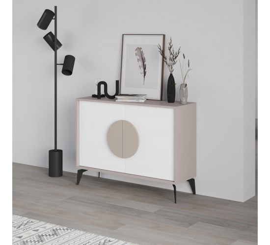 Μπουφές Gora σε μόκα - λευκή απόχρωση 110x35.6x82εκ Υλικό: CHIPBOARD WITH MELAMINE COATING-METAL LEGS 119-001237 Μπουφές Gora σε μόκα - λευκή απόχρωση 110x35.6x82εκ Υλικό: CHIPBOARD WITH MELAMINE COATING-METAL LEGS 119-001237