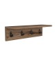 Κρεμάστρα Mulan χρώμα καρυδί 60x16x14.5εκ Υλικό: CLIPBOARD 18MM WITH MELAMINE 120-000034 Κρεμάστρα Mulan χρώμα καρυδί 60x16x14.5εκ Υλικό: CLIPBOARD 18MM WITH MELAMINE 120-000034