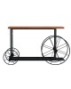 Κονσόλα Bike χρώμα μαύρο-καρυδί 148x28x85εκ Υλικό: CLIPBOARD WITH MELAMINE 40mm. 120-000051 Κονσόλα Bike χρώμα μαύρο-καρυδί 148x28x85εκ Υλικό: CLIPBOARD WITH MELAMINE 40mm. 120-000051