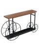 Κονσόλα Bike χρώμα μαύρο-καρυδί 148x28x85εκ Υλικό: CLIPBOARD WITH MELAMINE 40mm. 120-000051 Κονσόλα Bike χρώμα μαύρο-καρυδί 148x28x85εκ Υλικό: CLIPBOARD WITH MELAMINE 40mm. 120-000051