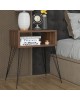 Κομοδίνο Naida καρυδί-μαύρο 45x30x59εκ Υλικό: CLIPBOARD WITH MELAMINE 18 mm - METAL 120-000140 Κομοδίνο Naida καρυδί-μαύρο 45x30x59εκ Υλικό: CLIPBOARD WITH MELAMINE 18 mm - METAL 120-000140