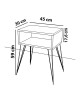 Κομοδίνο Naida καρυδί-μαύρο 45x30x59εκ Υλικό: CLIPBOARD WITH MELAMINE 18 mm - METAL 120-000140 Κομοδίνο Naida καρυδί-μαύρο 45x30x59εκ Υλικό: CLIPBOARD WITH MELAMINE 18 mm - METAL 120-000140
