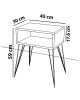 Κομοδίνο Naida φυσικό-μαύρο 45x30x59εκ Υλικό: CLIPBOARD WITH MELAMINE 18 mm 120-000142 Κομοδίνο Naida φυσικό-μαύρο 45x30x59εκ Υλικό: CLIPBOARD WITH MELAMINE 18 mm 120-000142