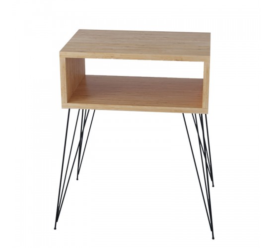 Κομοδίνο Naida φυσικό-μαύρο 45x30x59εκ Υλικό: CLIPBOARD WITH MELAMINE 18 mm 120-000142 Κομοδίνο Naida φυσικό-μαύρο 45x30x59εκ Υλικό: CLIPBOARD WITH MELAMINE 18 mm 120-000142