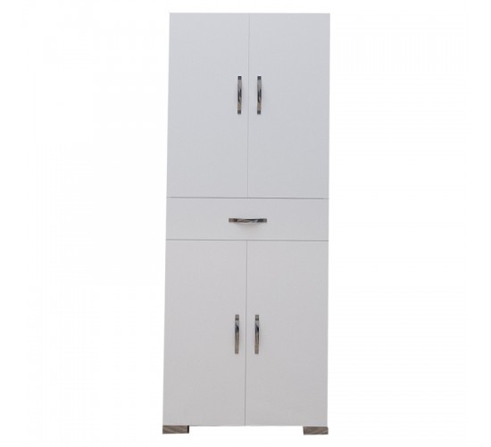 Ντουλάπα-στήλη Milou λευκό 59x34.5x140εκ Υλικό: CLIPBOARD WITH MELAMINE COATING 120-000196 Ντουλάπα-στήλη Milou λευκό 59x34.5x140εκ Υλικό: CLIPBOARD WITH MELAMINE COATING 120-000196