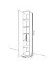 Ντουλάπι-στήλη Juan λευκό 30x35x177εκ Υλικό: CHIPBOARD WITH MELAMINE COATING 120-000238 Ντουλάπι-στήλη Juan λευκό 30x35x177εκ Υλικό: CHIPBOARD WITH MELAMINE COATING 120-000238