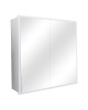 Καθρέπτης μπάνιου Poliana λευκό 70x17x70εκ Υλικό: CLIPBOARD WITH MELAMINE COATING - GLASS 120-000287